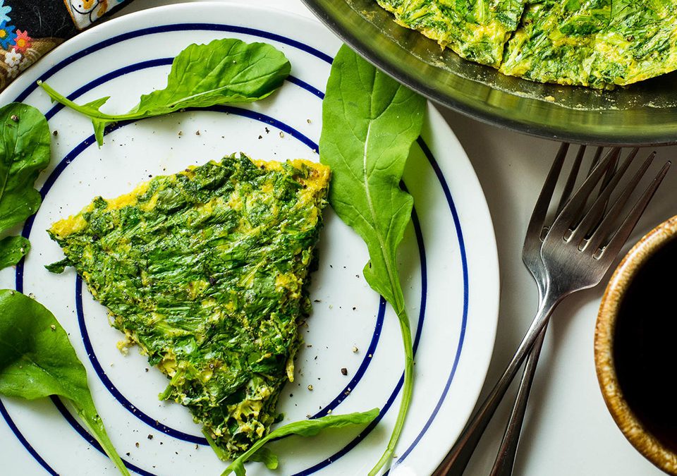 Lor Peynirli Yeşil Frittata Lor Peynirli Yeşil Frittata