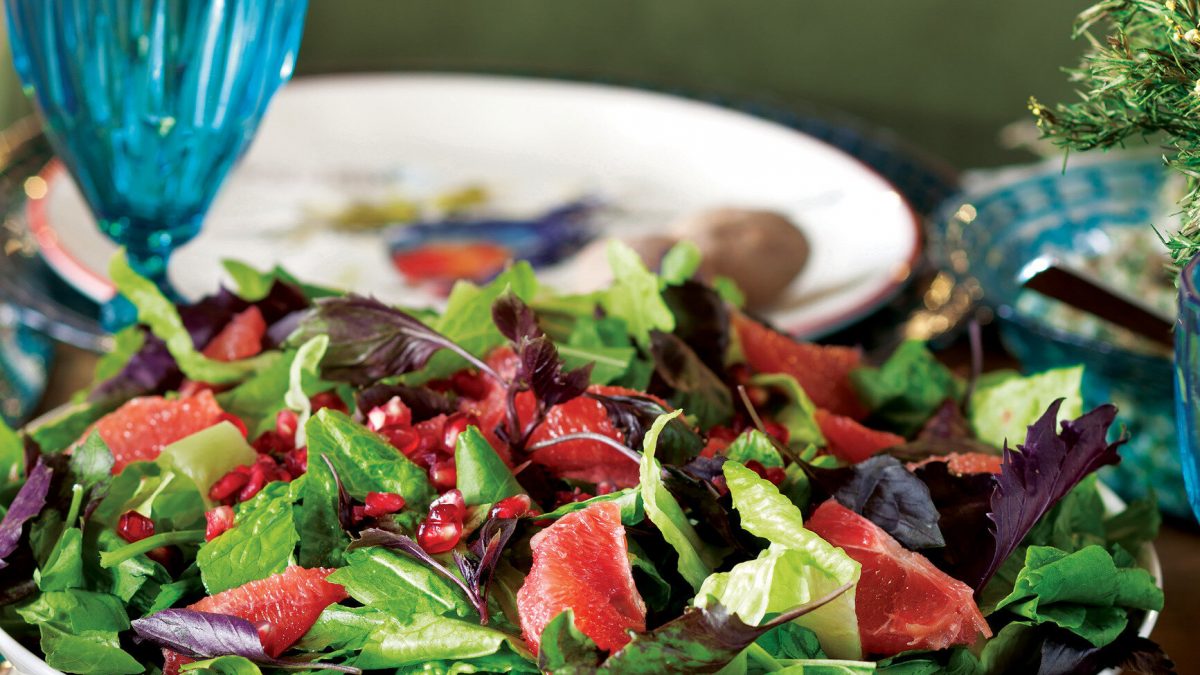 Greyfurtlu Narlı Yeşil Salata